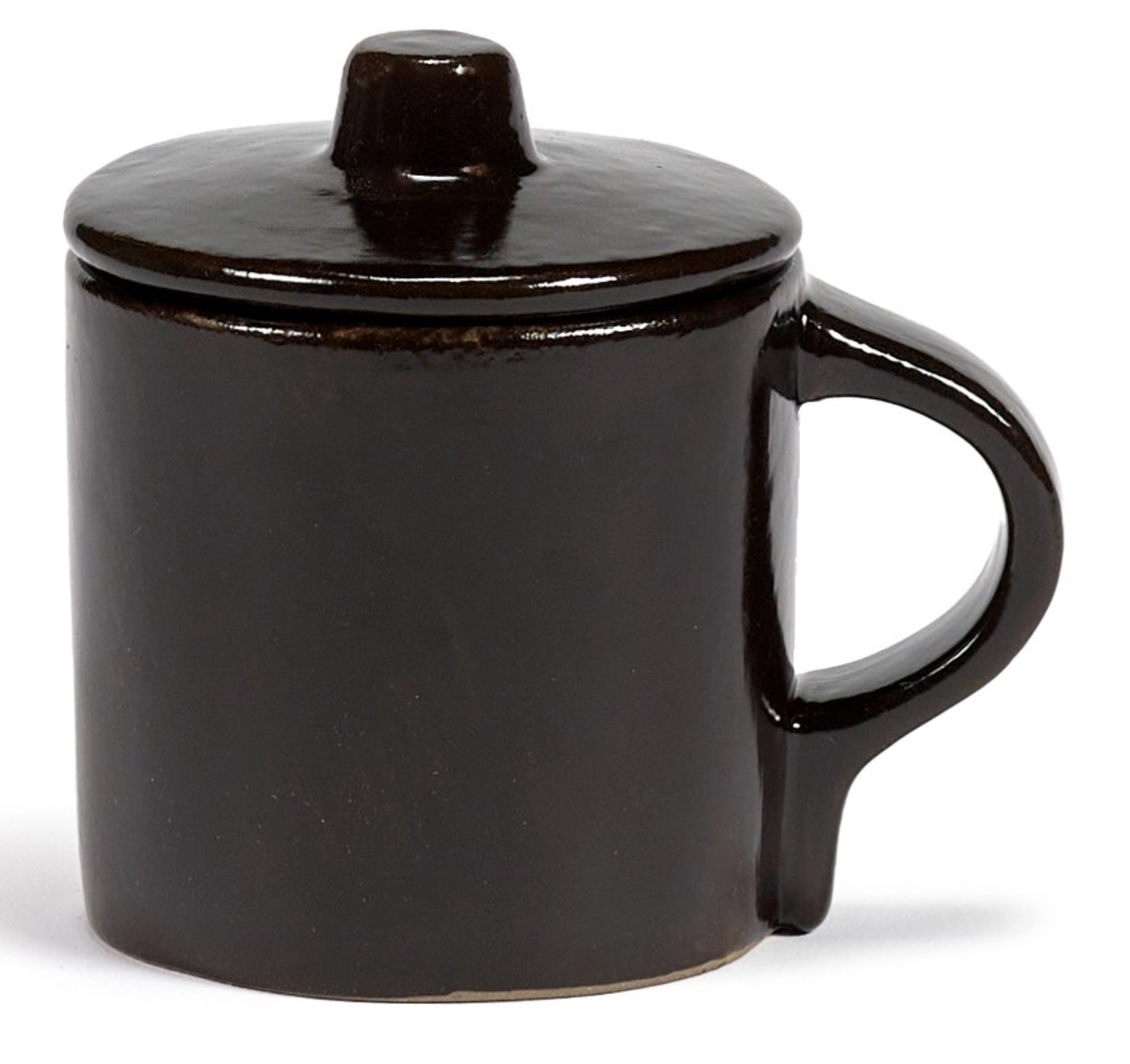 La Mère tasse à espresso a. couvercle 8x6x7.5 cm Ebony