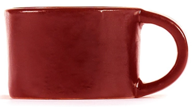 La Mère tasse à café à couvercle 7.5x5.5x4 cm Venetian Red
