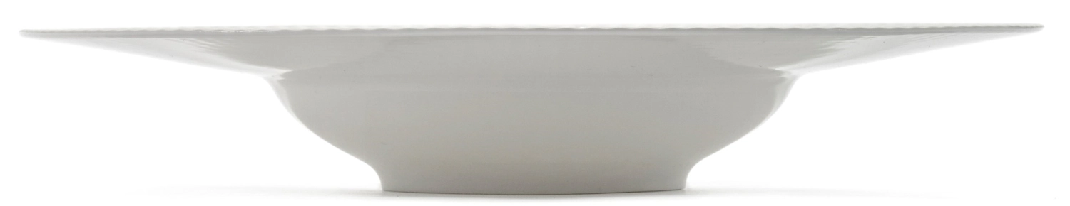 Nido Teller tief breiter Rand D28 H5 cm White