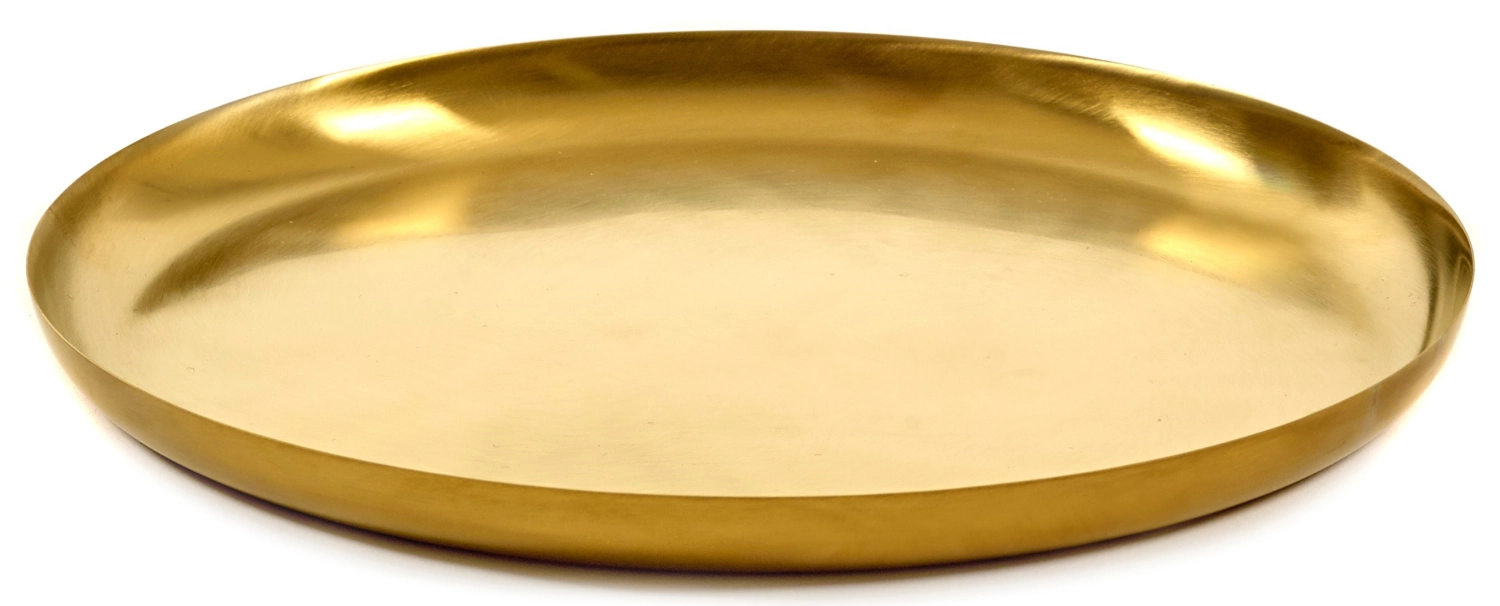 Bea Mombaers plat de service S D22 H1.8 cm or