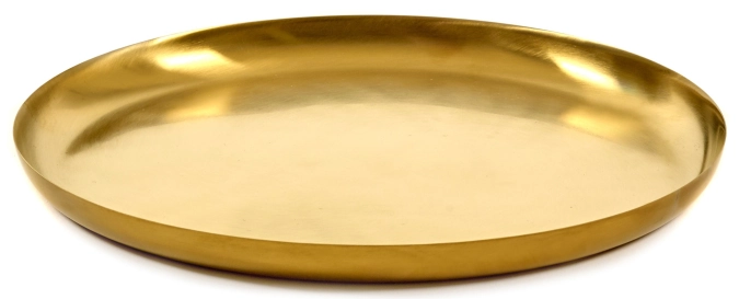 Bea Mombaers Servierschale S D22 H1.8 cm gold