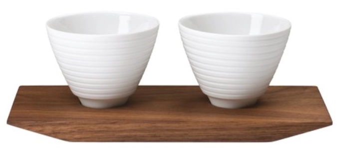 Pulse Lot de 2 coupes à amuse-bouche sur plateau