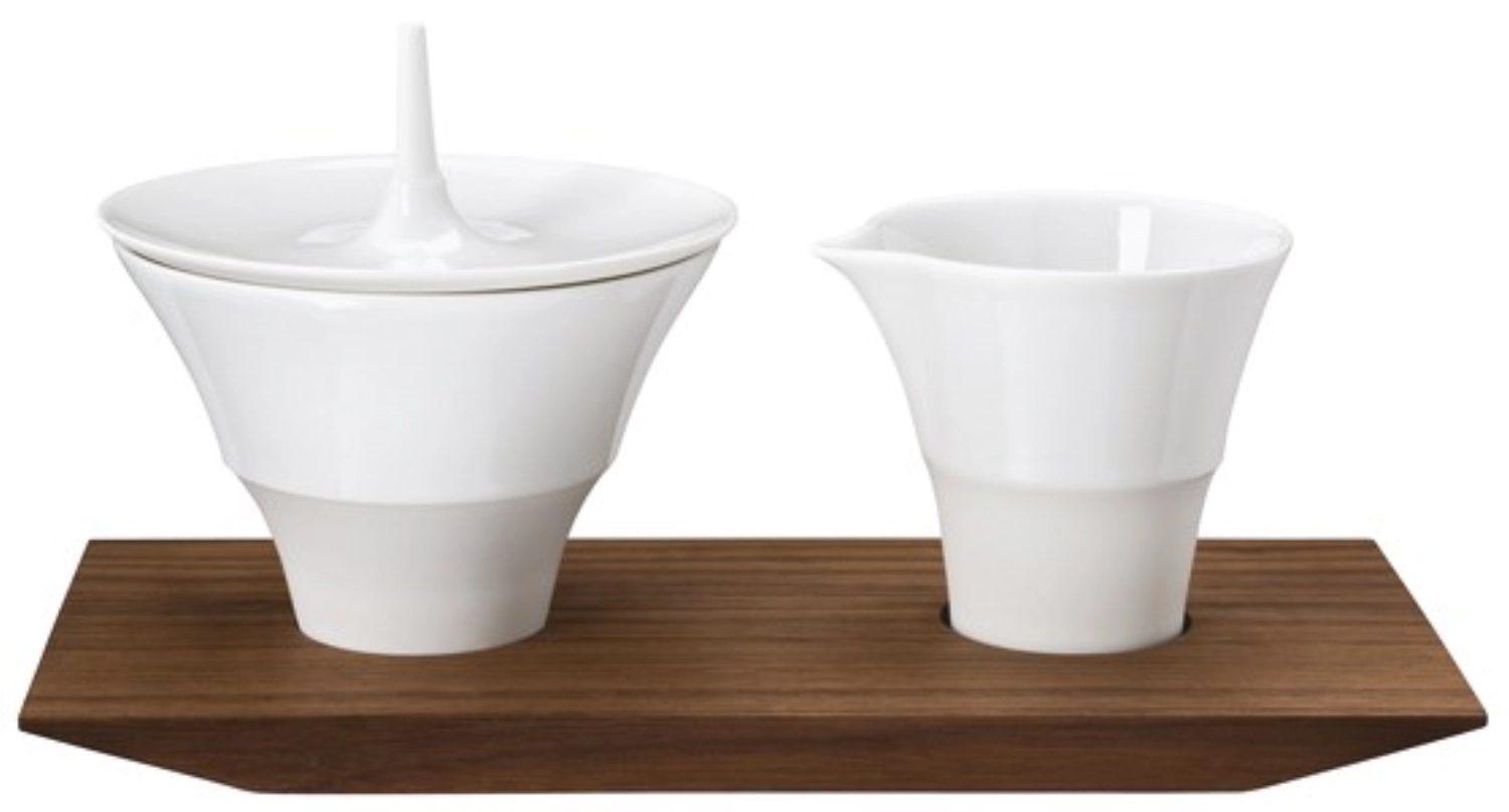 Velvet set de 2 lait et sucre sur plateau