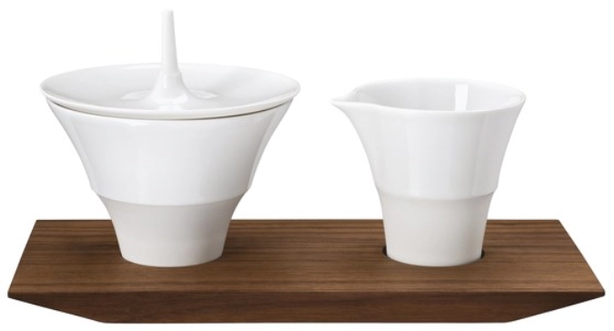 Velvet set de 2 lait et sucre sur plateau