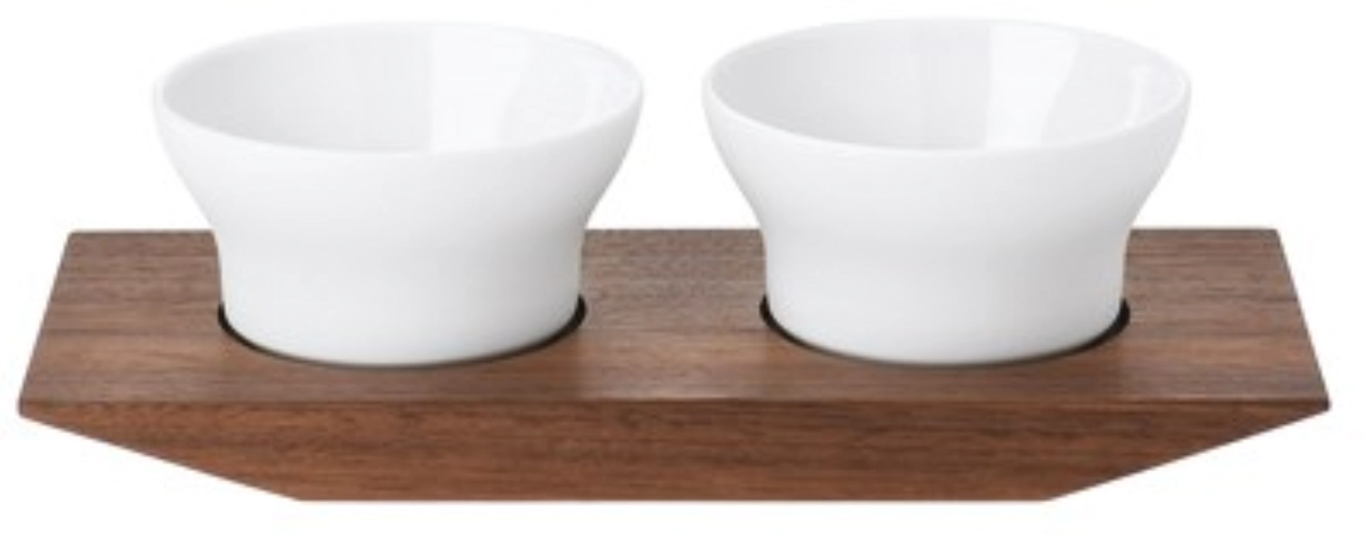 Velvet Lot de 2 coupelles à sel et à épices sur plateau