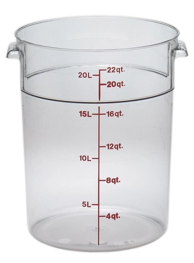 Camwear récipient rond 20.8 lt, H : 38.1cm D : 37.8cm