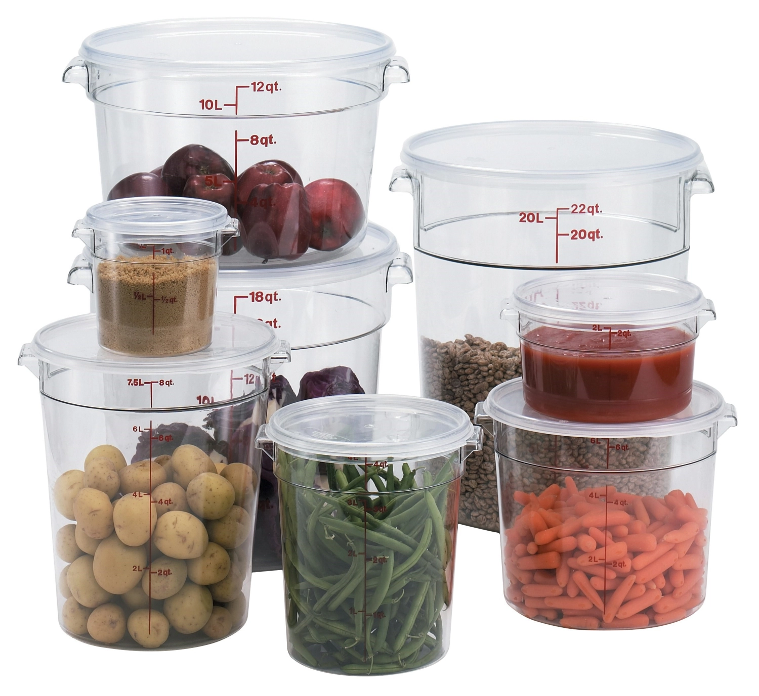 Récipient de stockage rond 7,6 litres