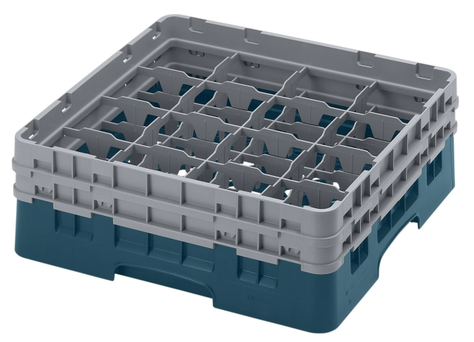Camrack a. 16 compartiments 13.3cm turquoise