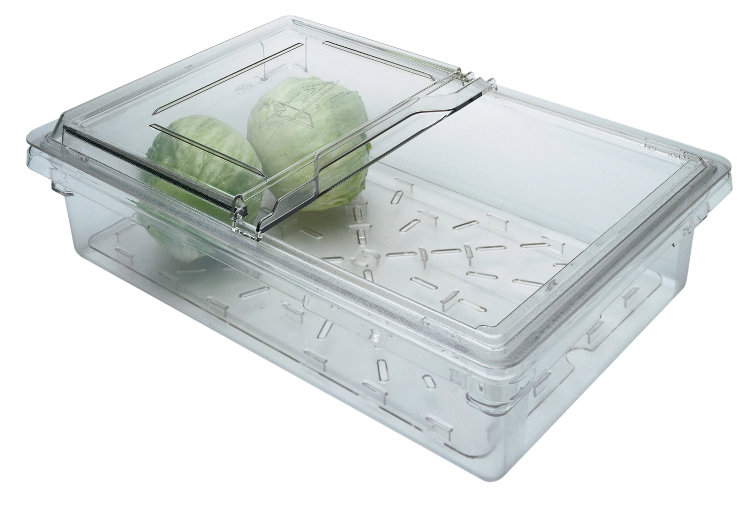 Boîte de rangement alimentaire en polycarbonate rectangulair