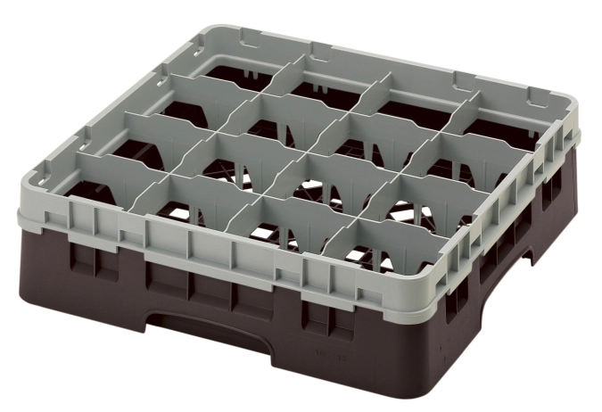 Camrack a. 20 compartiments 11.4cm brun