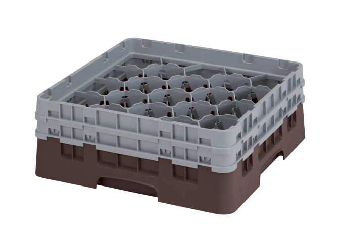 Camrack a. 20 compartiments 13.3cm brun