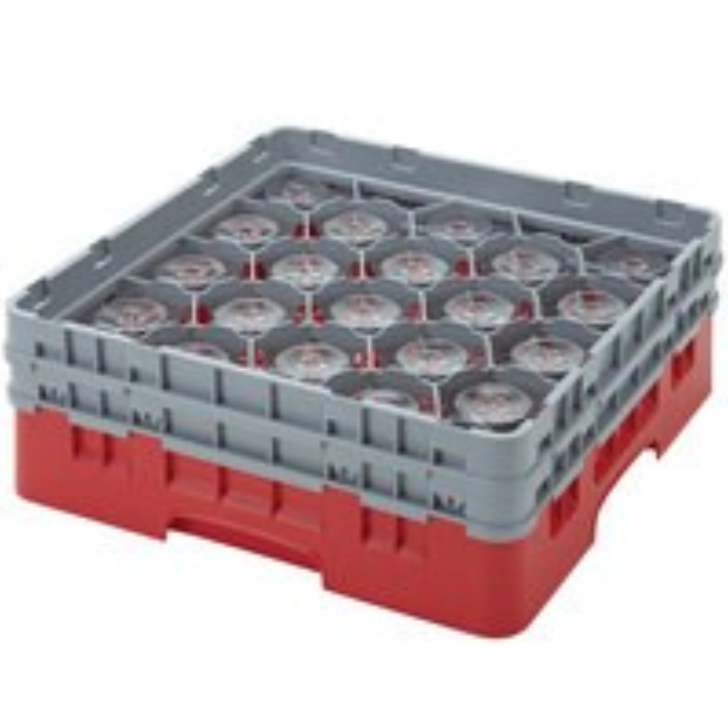 Camrack a. 20 compartiments 15.5cm rouge