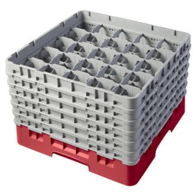 Camrack a. 25 compartiments 32cm rouge