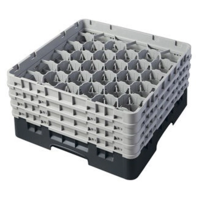 Camrack a. 30 compartiments 21.5cm noir
