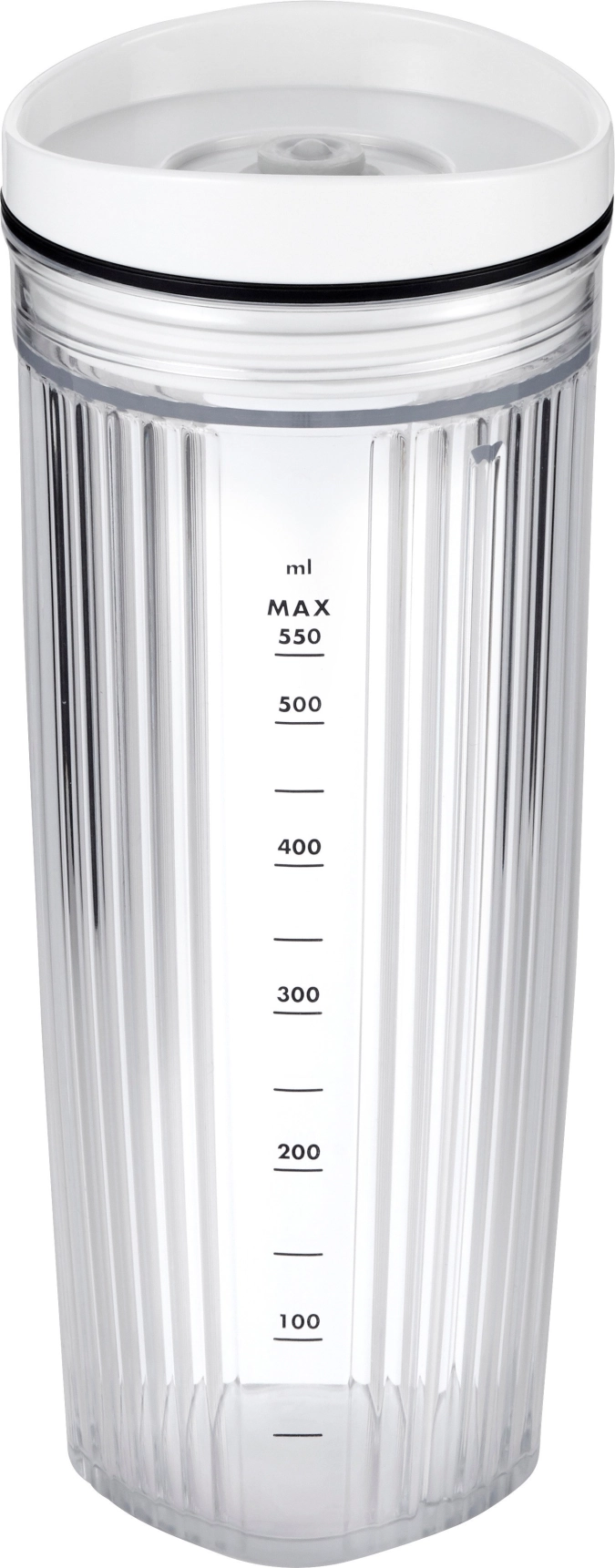 Récipient pour blender avec couvercle 550ml blanc