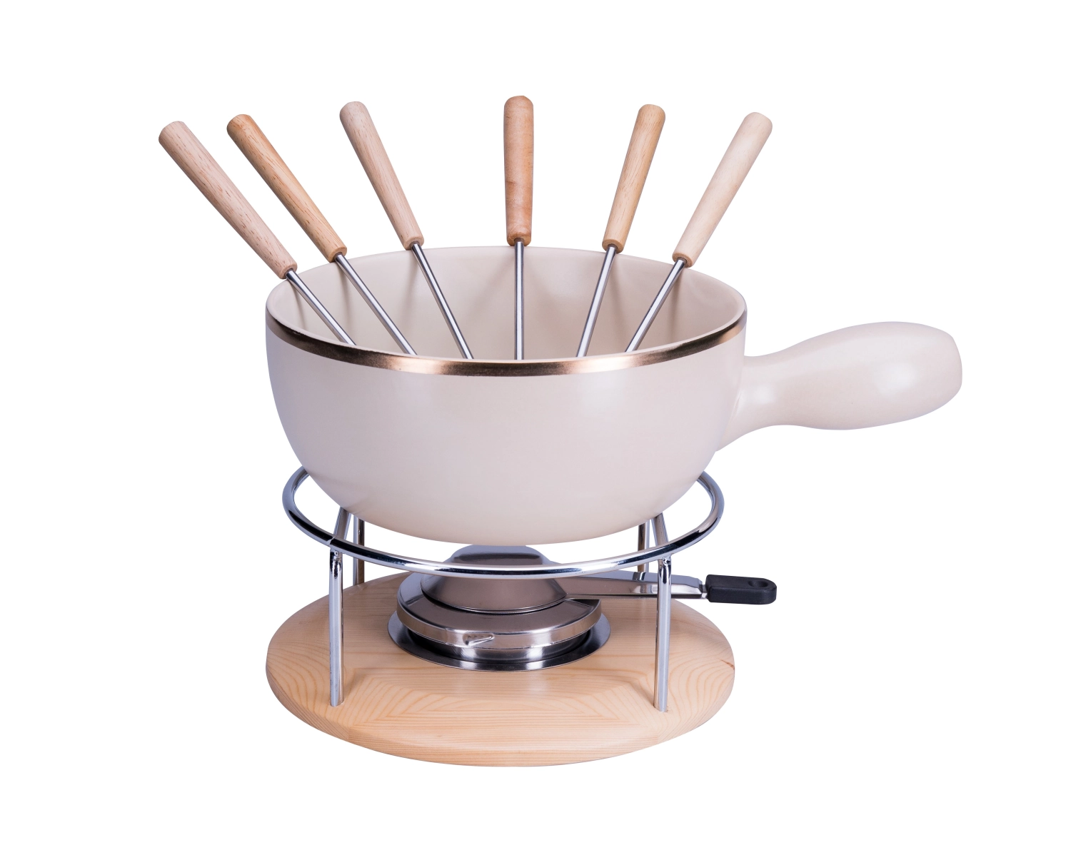 Set fondue au fromage gold ring, 9 pièces, ø22cm