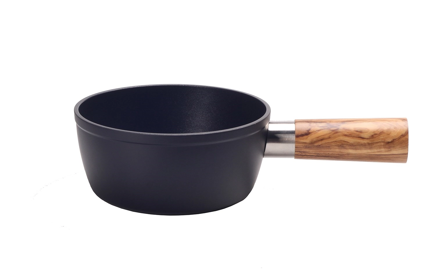 Käsefondue - Caquelon Olive, Aluminium schwarz, Ø 16 cm