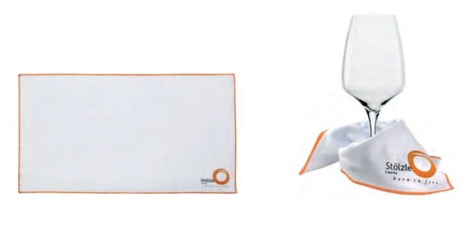 Chiffon à polir le verre 35x60cm avec logo stölzle