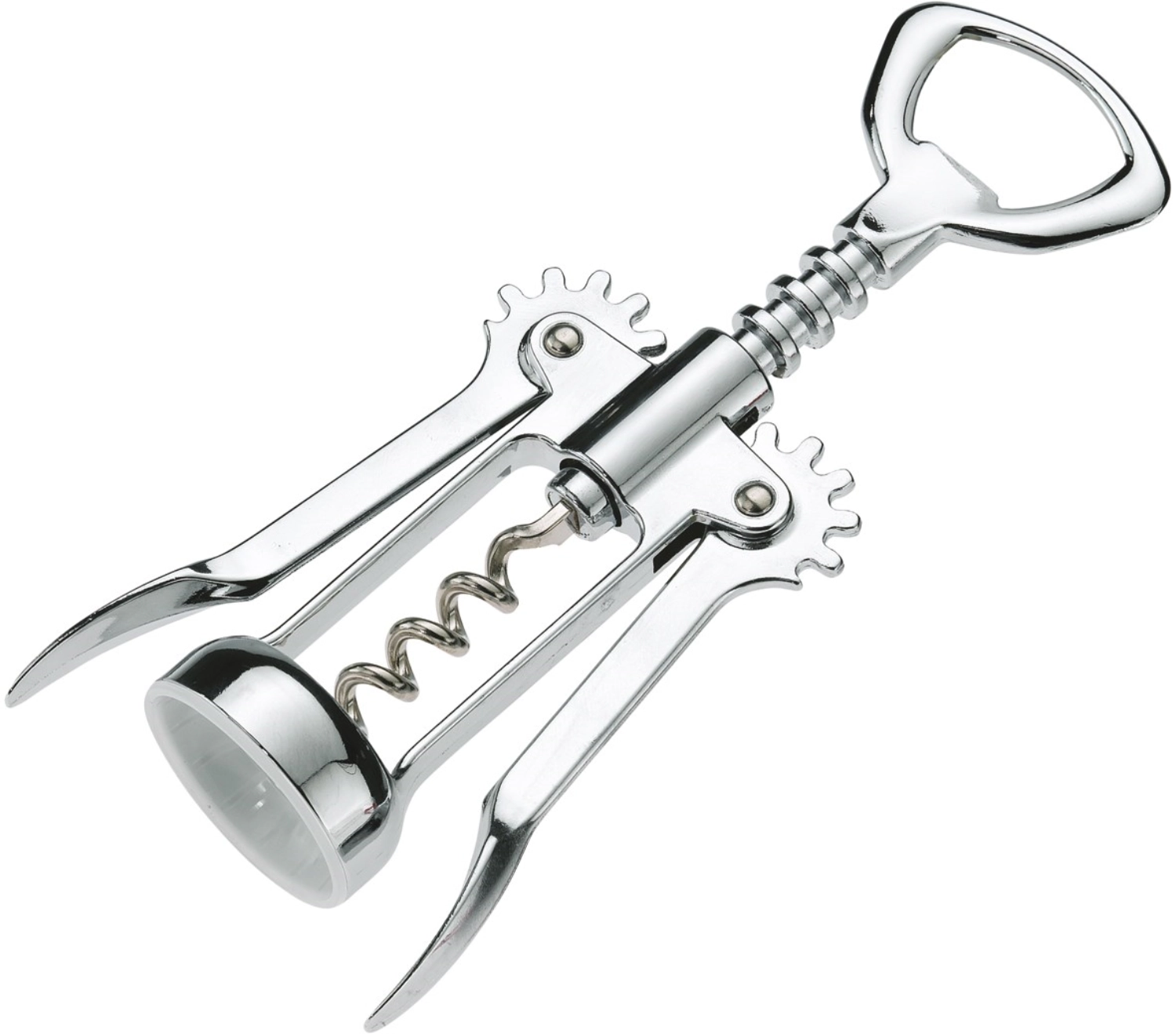 Tire-bouchon à levier, chromé, 16.5x6.5x4cm