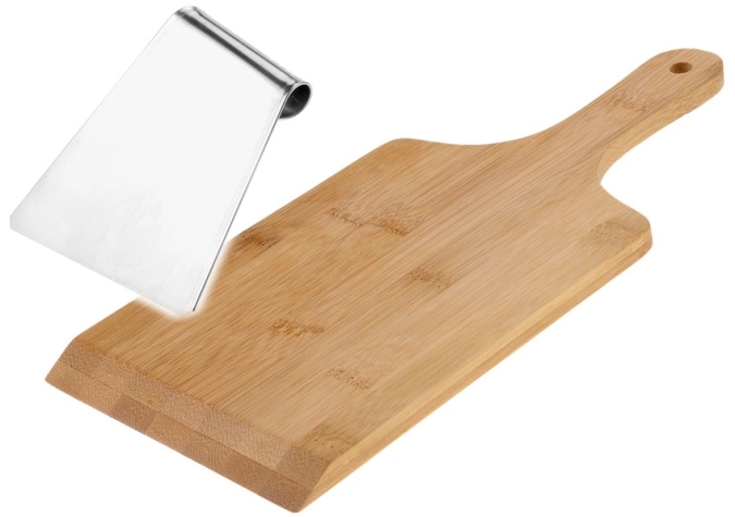 2tlg. Set mit Spätzlebrett und Schaber