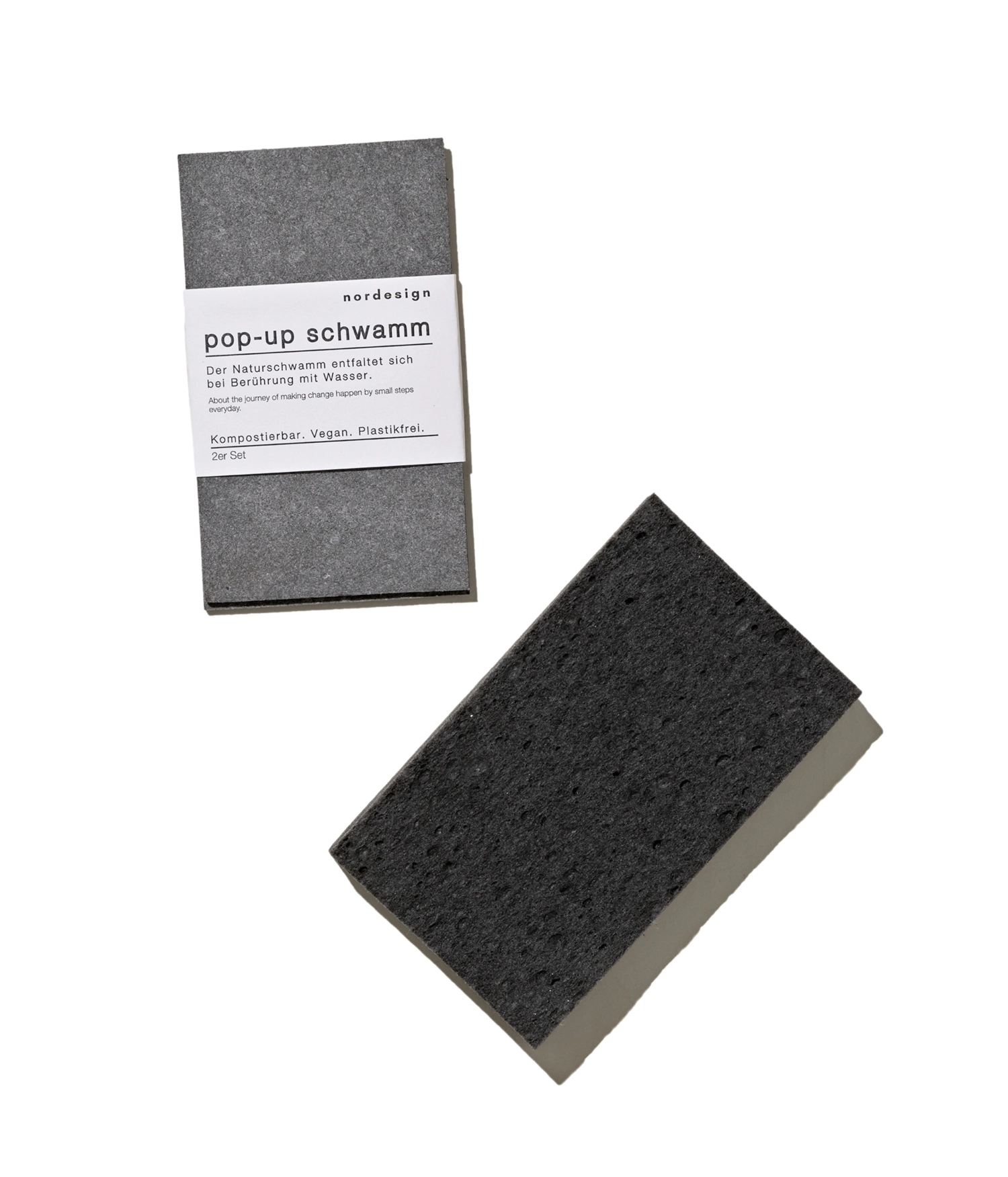 2 pcs éponge pop-up 11x6.5cm h0.6cm