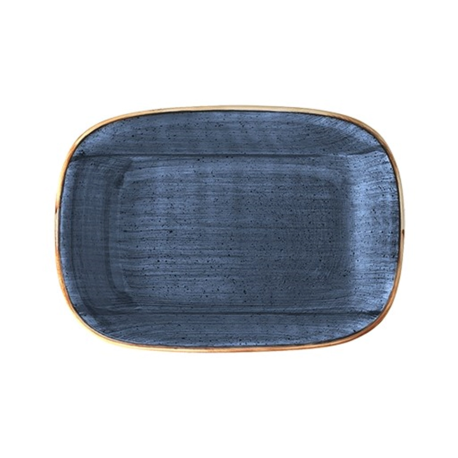 Assiette rectangulaire Aura Dusk Gourmet 14x10cm