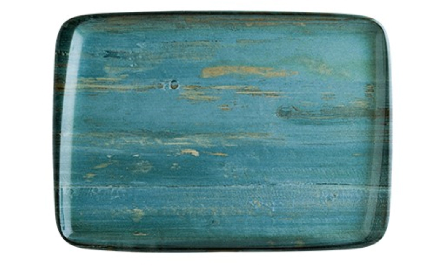 Assiette rectangulaire Madera Mint Moove 34cm