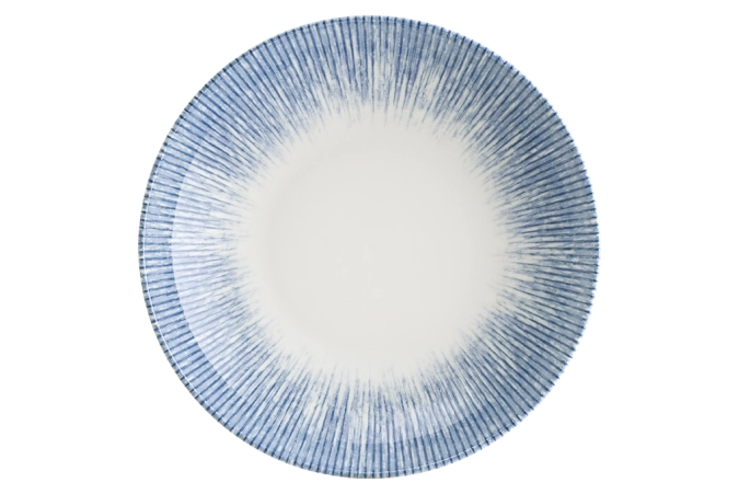 Iris Denim Bloom assiette creuse 25cm 1.3l