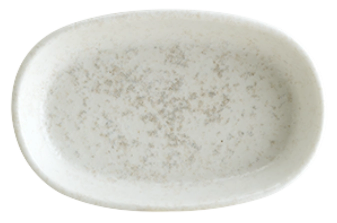 Lunar White Assiette Hygge ovale L10cm