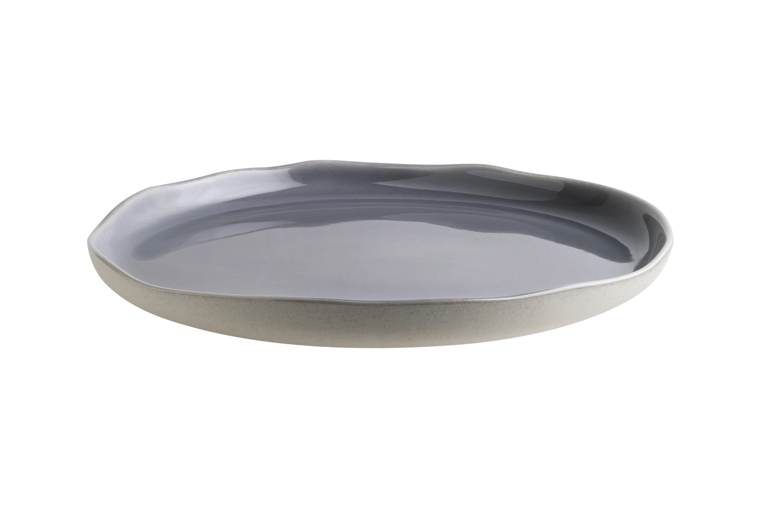 Cras assiette plate 21cm, gris foncé