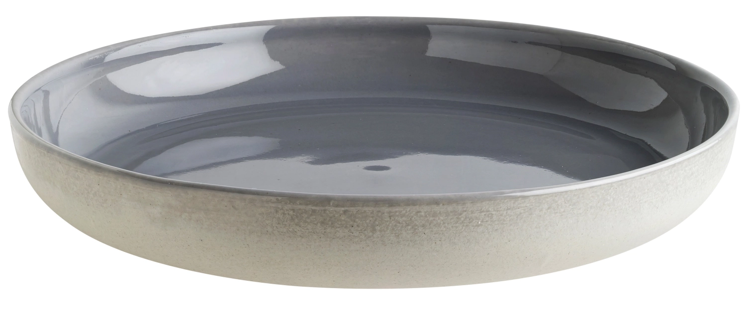 Ground gris assiette creuse 24cm