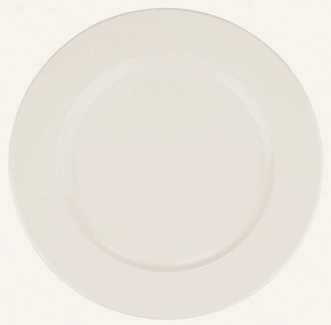 Assiette plate Banquet blanche D21cm