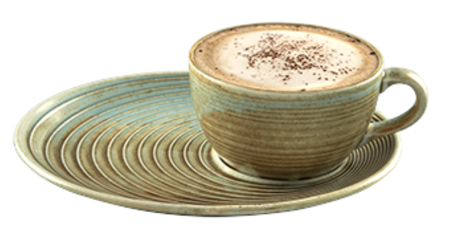 Soucoupe café corail 20x17cm