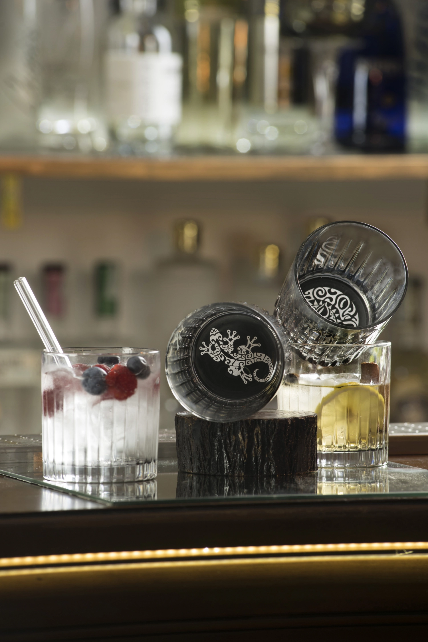 Set de 6 gobelets Maori Dof et Geko