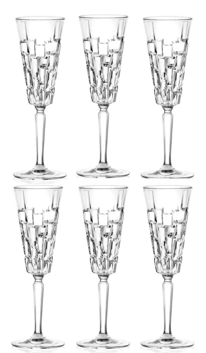 Set de 6 flute etna ø7.6 h22.4cm, 19cl