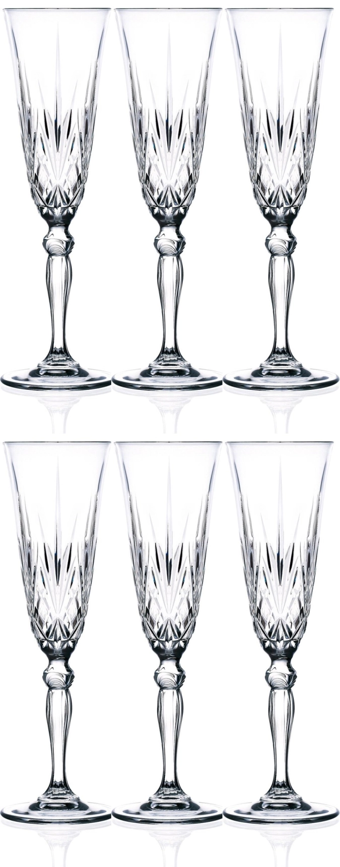 Set de 6 melodia flute ø7.0 h22.2 cm, 16cl