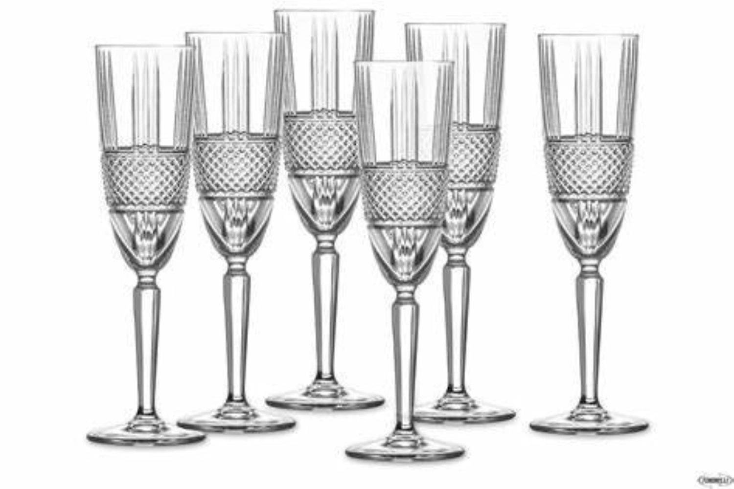 Set de 6 brillante flute ø5.9 h22.7 cm, 19cl