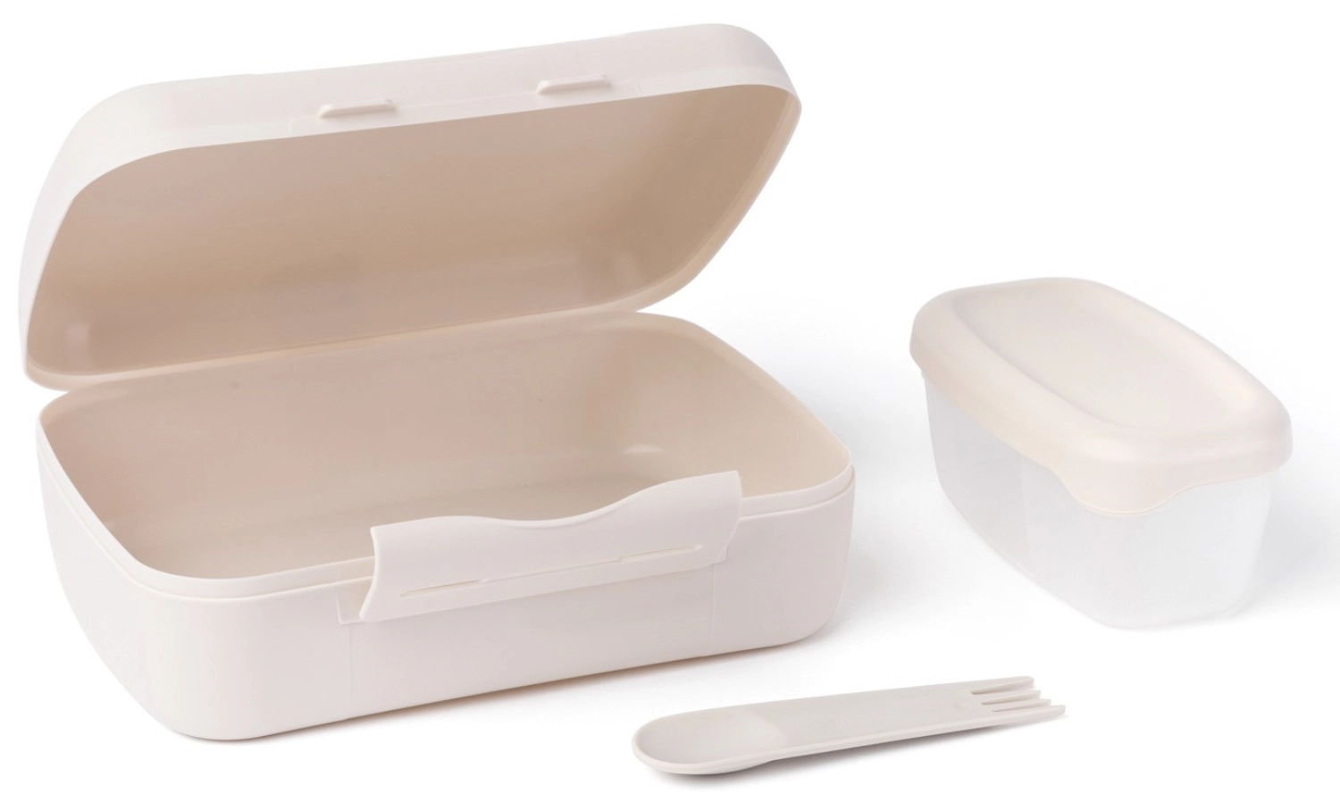 Amuse basic brunch salad box & cuillère 210x156x71mm beige