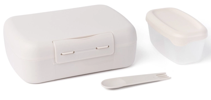 Amuse basic brunch salad box & cuillère 210x156x71mm beige