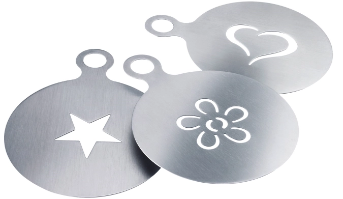 3er Set Cappuccino Dekorierschablonen