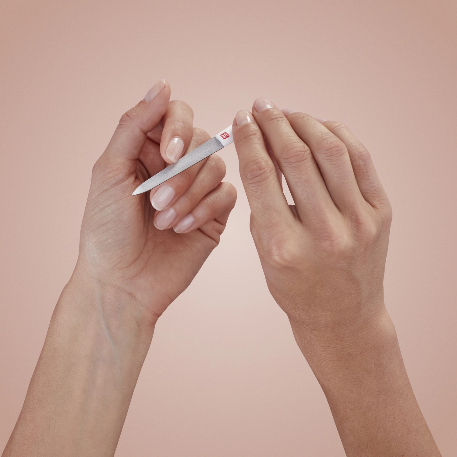 Twin classic lime à ongles saphir, 90 mm manche blanc