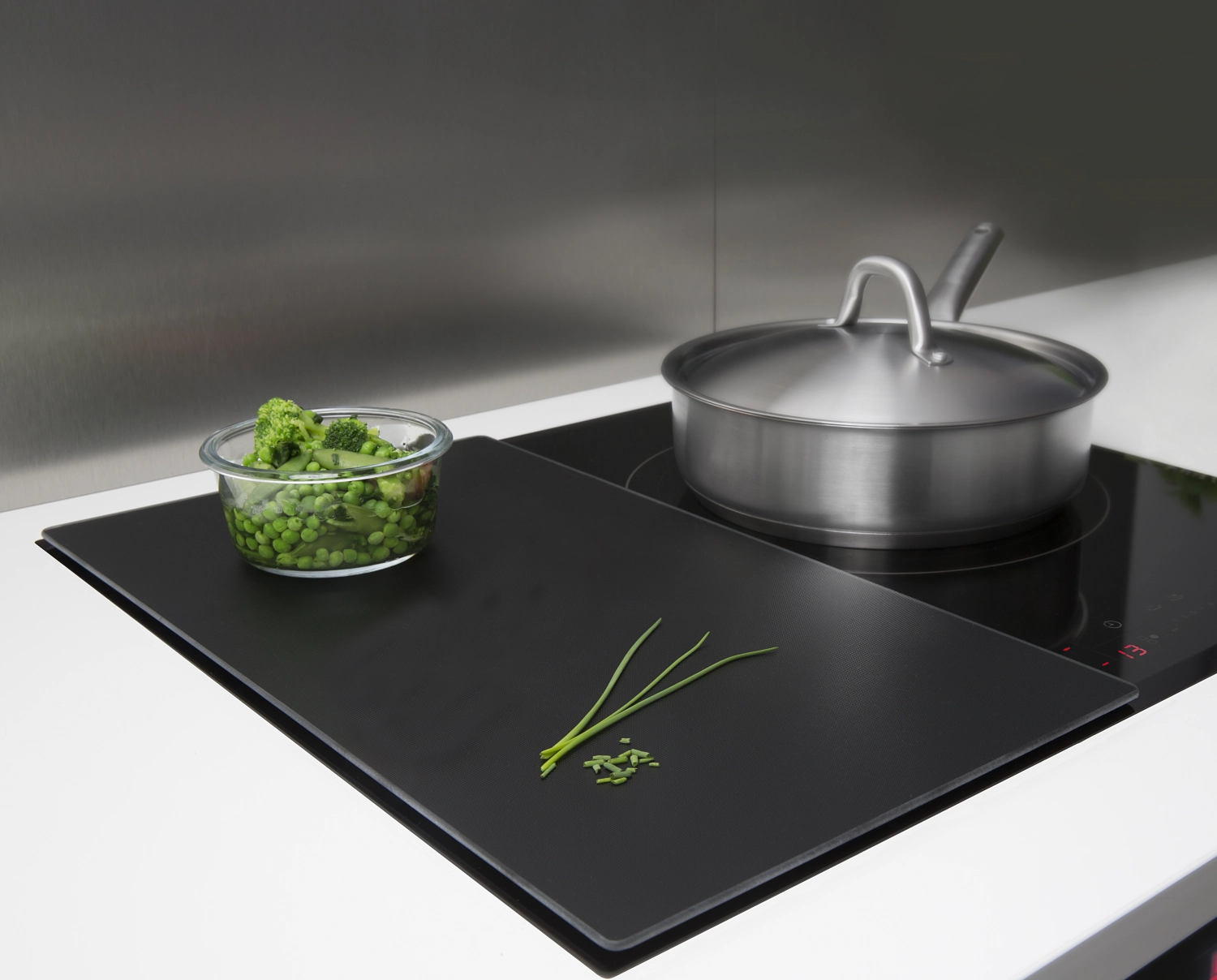 Couvercle vitrocéramique surface nervurée