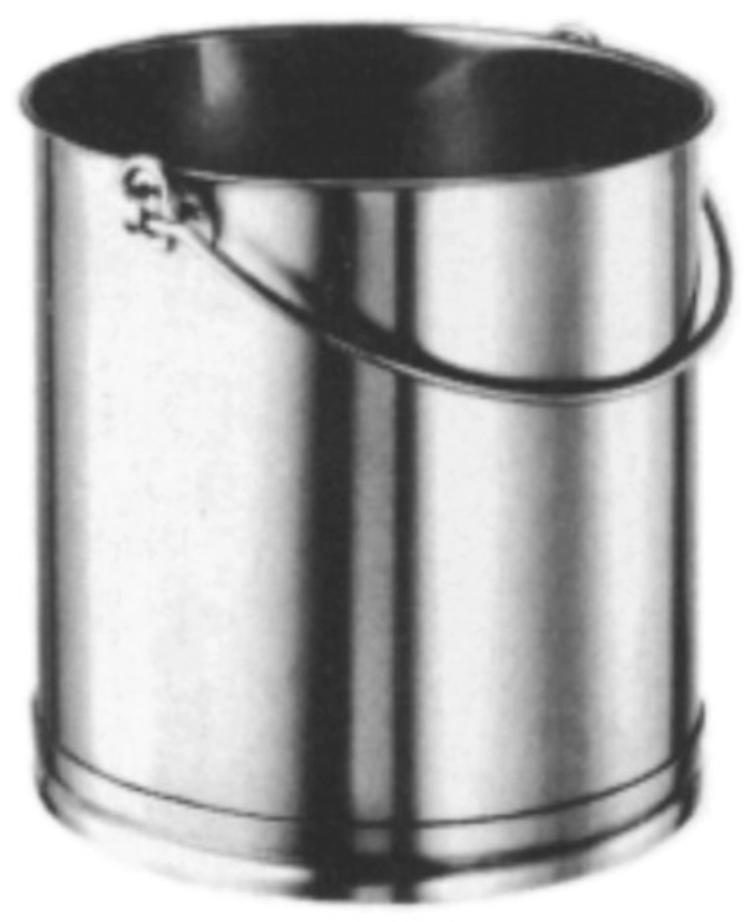 Seau cylindrique 15 lt o/couvercle