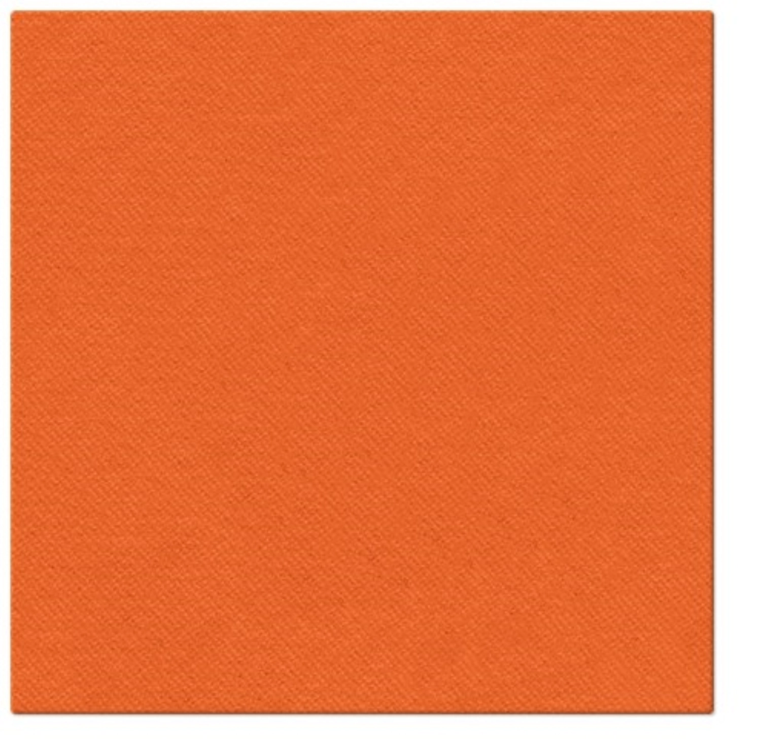 Servietten Dinner 50x Unifarbe orange, 40x40cm