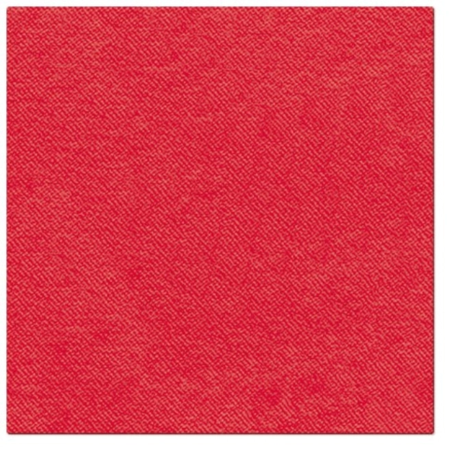 Serviettes dinner 50x couleur unie rouge, 40x40cm