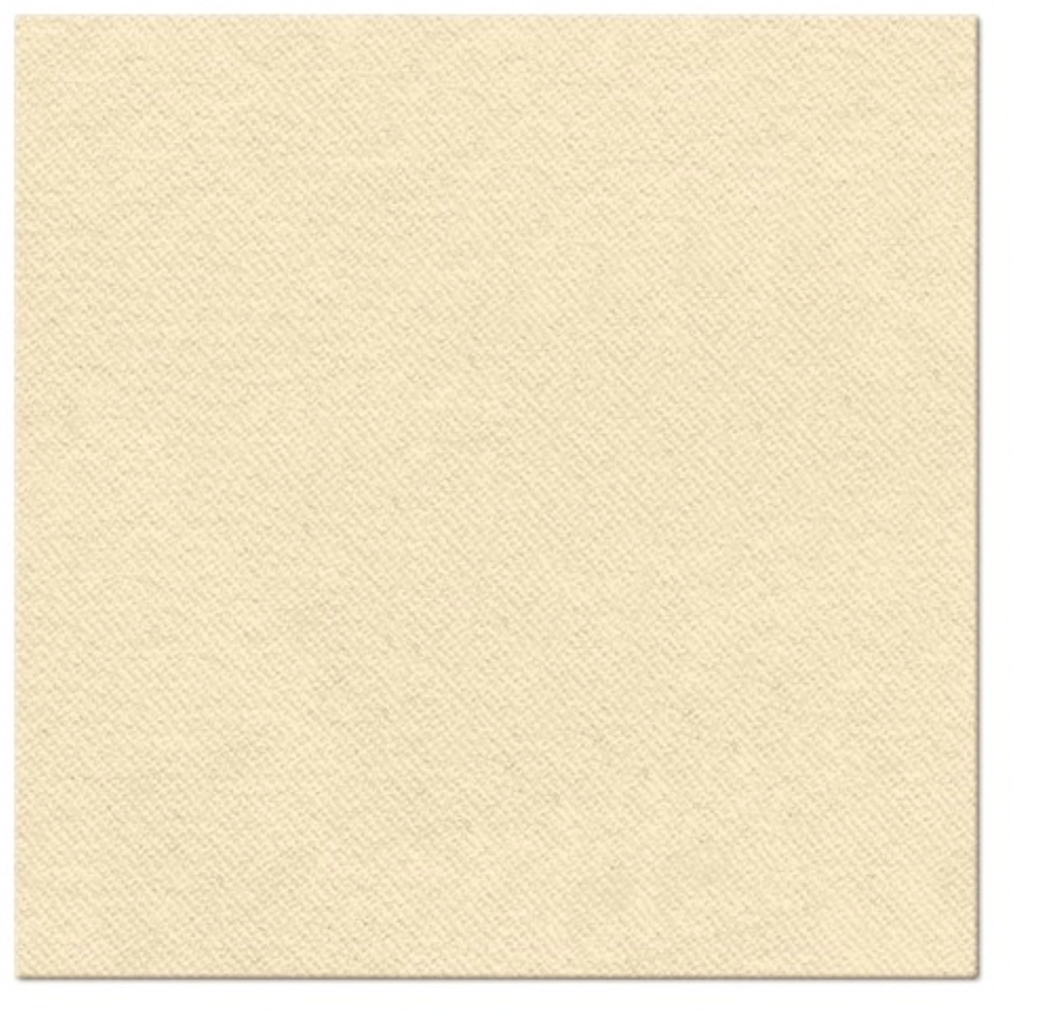 Serviettes dinner 50x couleur unie cream, 40x40cm