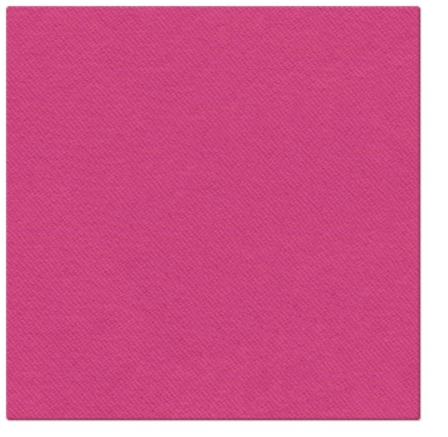 Servietten Dinner 50x Unifarbe fuchsia, 40x40cm