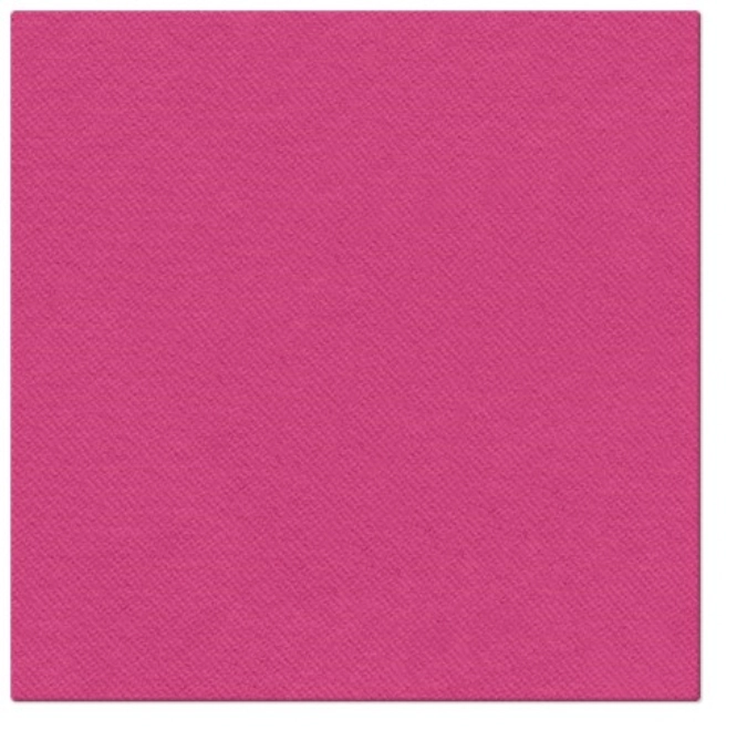 Servietten Dinner 50x Unifarbe fuchsia, 40x40cm