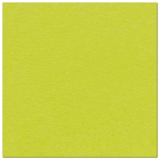 Servietten Dinner 50x Unifarbe lime, 40x40cm