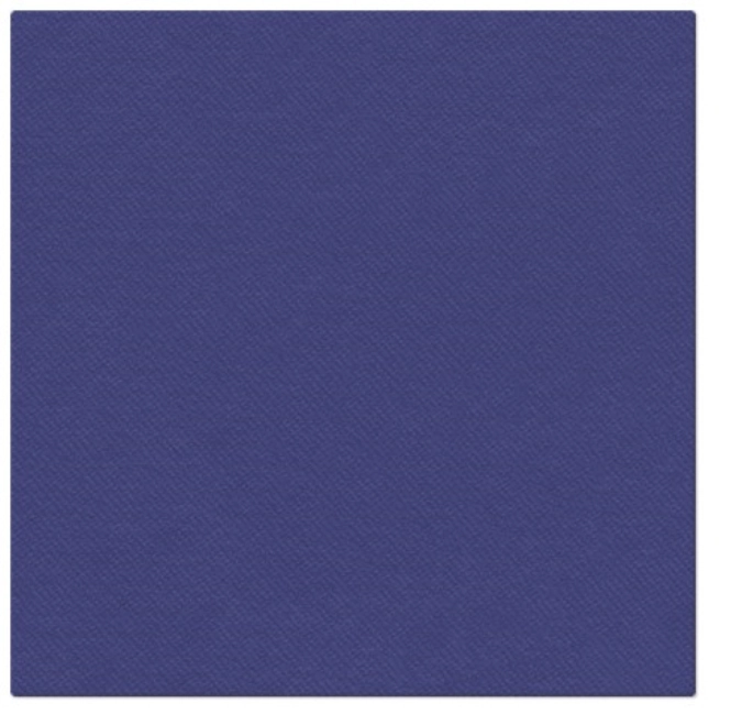 Serviettes dinner 50x coloris uni dark blue, 40x40cm